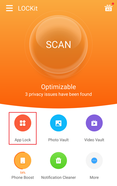 Selecione App Lock