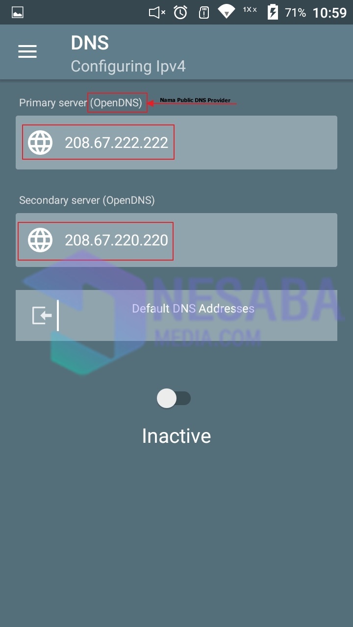 cum să înlocuiți Android DNS cu OpenDNS