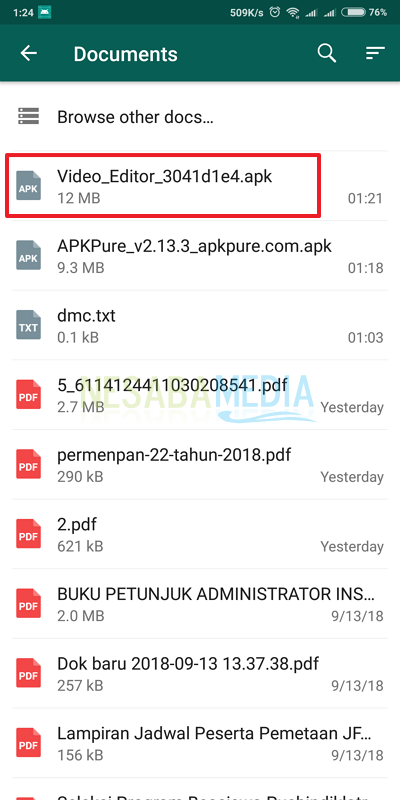 wie man eine APK über WhatsApp sendet