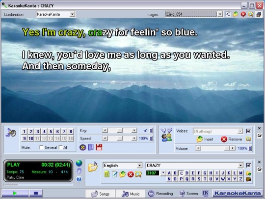 Karaoke alkalmazás PC-hez