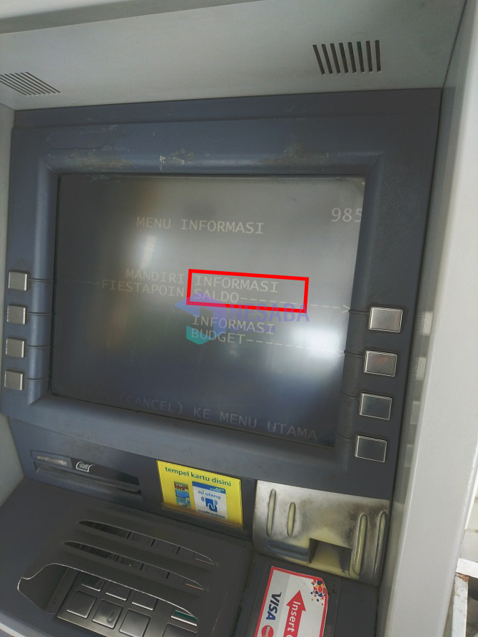 Mandiri ATM'deki bakiyeleri kolayca kontrol etme