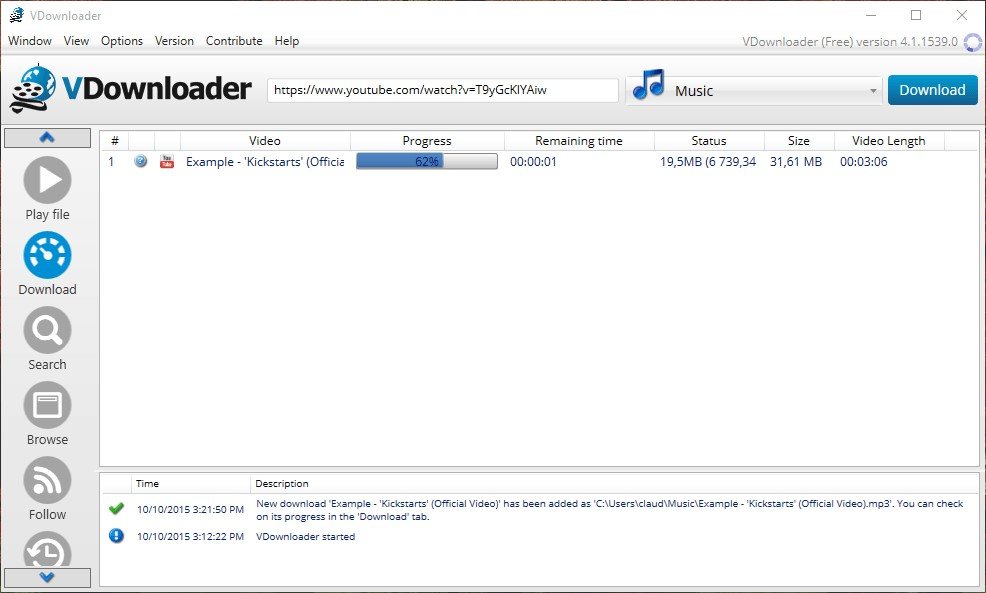 قم بتنزيل أحدث VDownloader