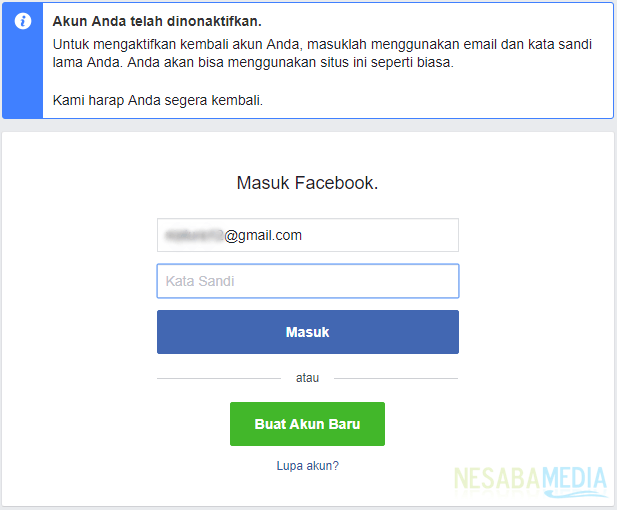 Facebook-Account erfolgreich deaktiviert