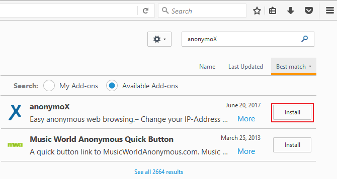 adicionar complementos no mozilla