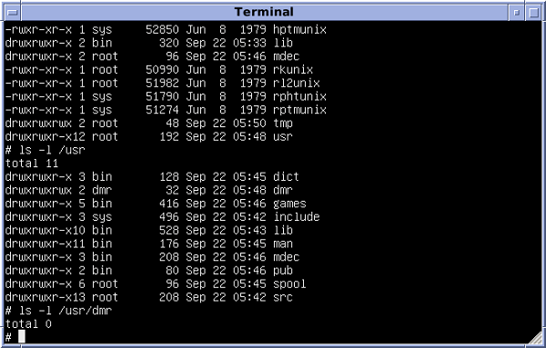 Exemplu de UNIX