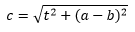 Taisnleņķa trapecveida sānu formula