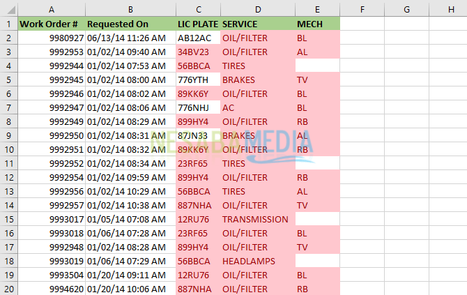 Excel 5 복제 제거