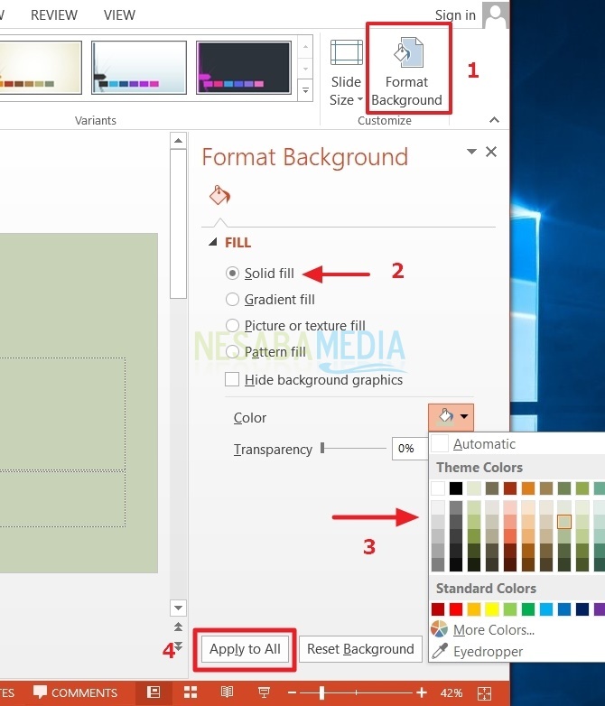 arka plan powerpoint nasıl değiştirilir farklı