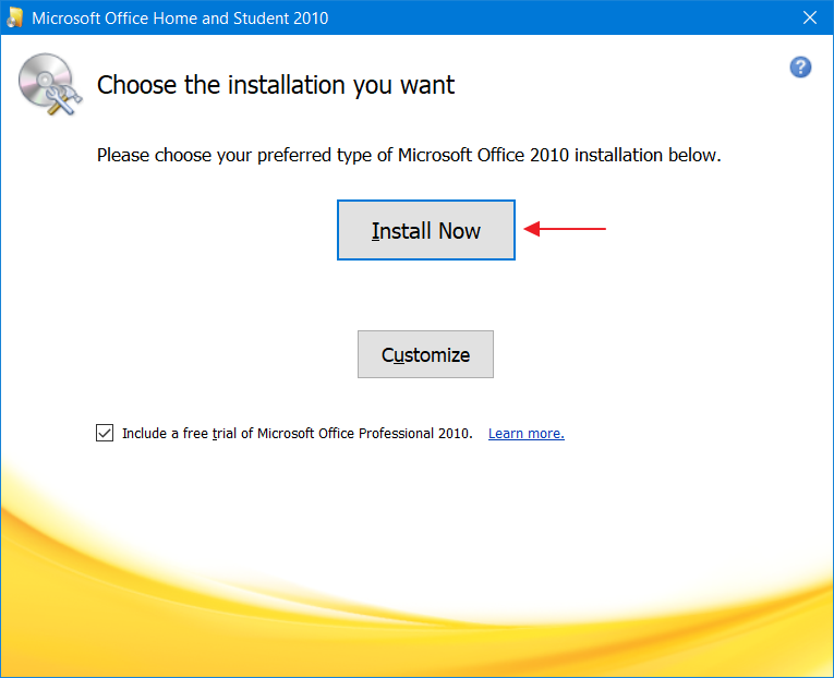 Guide sur la façon d'installer Microsoft Office 2010