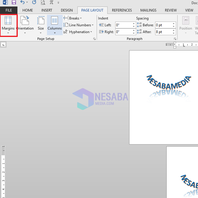 veids, kādā ainava atrodas Microsoft Word