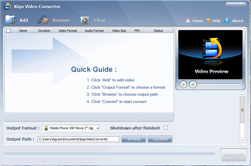 Télécharger Kigo Video Converter