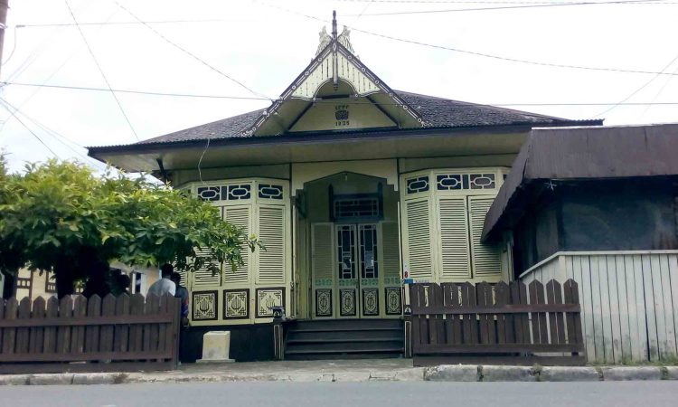 Méthode de l'entrepôt de la maison traditionnelle de Palembang