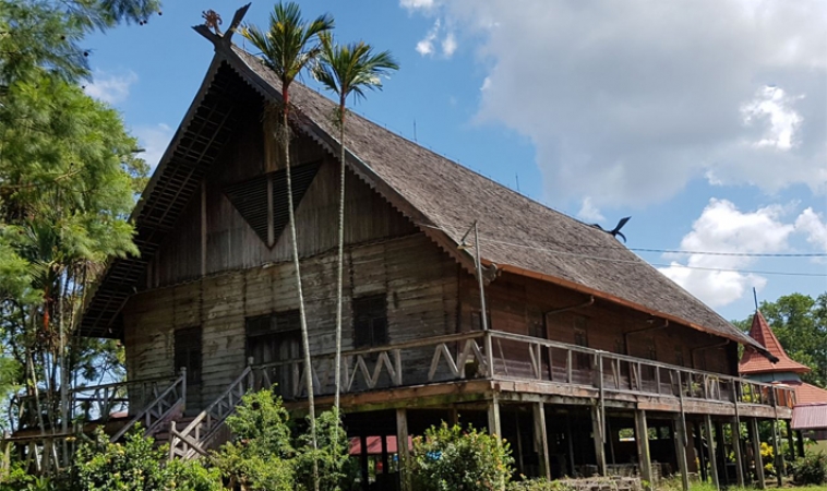 Dayak Traditional House : 특징, 독창성 및 사진