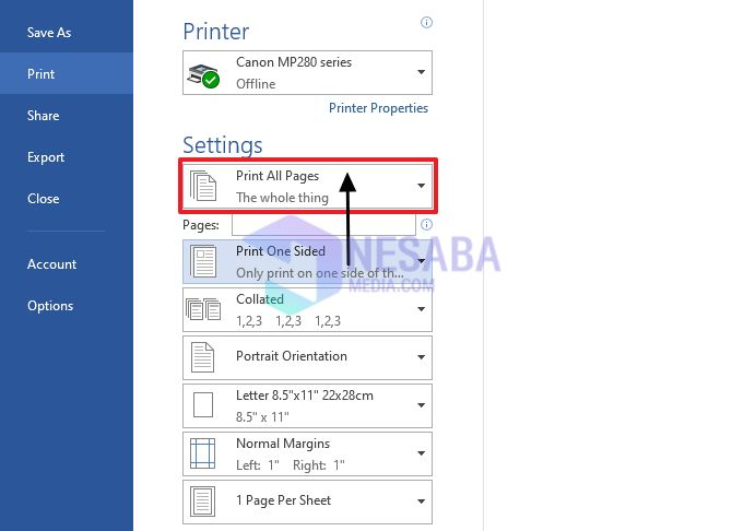 Imprimer toutes les pages