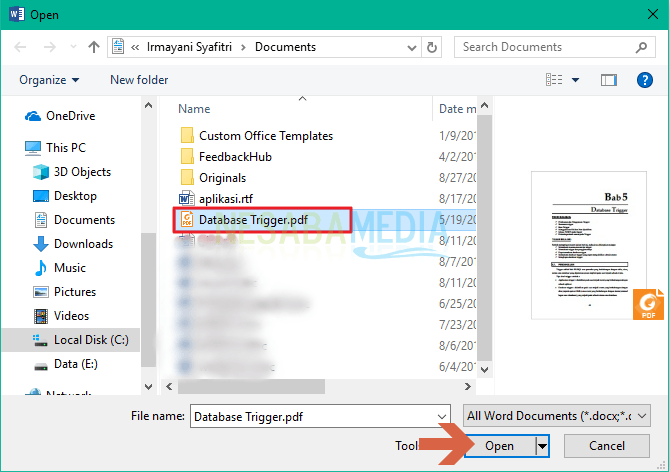 come convertire manualmente i file PDF in Word 