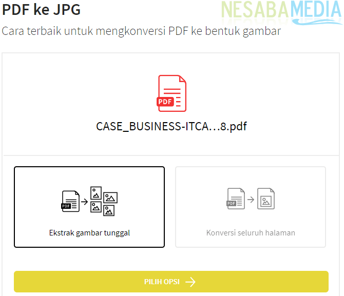 PDFをJPGに変換